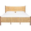 image:imageSAFAVIEH Couture Collection  Ivyanne Queen Bed Natural Woven Banana Stem amp Wood Frame Tropical Coastal Design No Box Spring Needed SFV1311AQNatural