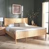 image:imageSAFAVIEH Couture Collection  Ivyanne Queen Bed Natural Woven Banana Stem amp Wood Frame Tropical Coastal Design No Box Spring Needed SFV1311AQNatural