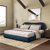 image:imageSAFAVIEH Couture Collection Beccarose Light Brown Boucle Queen Size BedNavyNatural
