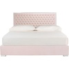 image:imageSAFAVIEH Couture Collection Chester Misty Rose Tufted Velvet King Size Bed
