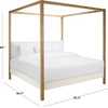 image:imageSAFAVIEH Couture Collection Graciella King Size Canopy Bed