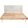 image:imageSAFAVIEH Couture Home Collection Leni Natural WoodGold Inlayed Cement King BedCementNatural