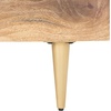 image:imageSAFAVIEH Couture Home Collection Leni Natural WoodGold Inlayed Cement King BedCementNatural