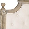 image:imageSAFAVIEH Furniture  Rustic Queen Headboard  Beige amp Rustic Oak  Solid Wood  Farmhouse Upholstered Design  Ideal for Bedroom FOX6241DQBeige  Rustic Oak