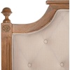 image:imageSAFAVIEH Furniture  Rustic Queen Headboard  Beige amp Rustic Oak  Solid Wood  Farmhouse Upholstered Design  Ideal for Bedroom FOX6241DQBeige  Rustic Oak