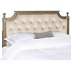 image:imageSAFAVIEH Furniture  Rustic Queen Headboard  Beige amp Rustic Oak  Solid Wood  Farmhouse Upholstered Design  Ideal for Bedroom FOX6241DQBeige  Rustic Oak
