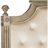 image:imageSAFAVIEH Furniture  Rustic Queen Headboard  Beige amp Rustic Oak  Solid Wood  Farmhouse Upholstered Design  Ideal for Bedroom FOX6241DQBeige  Rustic Oak