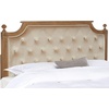 image:imageSAFAVIEH Furniture  Rustic Queen Headboard  Beige amp Rustic Oak  Solid Wood  Farmhouse Upholstered Design  Ideal for Bedroom FOX6241DQBeige  Rustic Oak