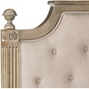 image:imageSAFAVIEH Furniture  Rustic Queen Headboard  Beige amp Rustic Oak  Solid Wood  Farmhouse Upholstered Design  Ideal for Bedroom FOX6241DQTaupe  Rustic Oak