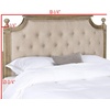 image:imageSAFAVIEH Furniture  Rustic Queen Headboard  Beige amp Rustic Oak  Solid Wood  Farmhouse Upholstered Design  Ideal for Bedroom FOX6241DQTaupe  Rustic Oak