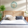 image:imageSAFAVIEH Home Collection Halvor Rattan Queen Size Headboard Black Frame amp Natural BrownNatural