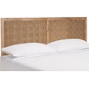 image:imageSAFAVIEH Home Collection Halvor Rattan Queen Size Headboard Black Frame amp Natural BrownNatural