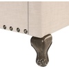 image:imageSAFAVIEH Home Collection Hathaway Taupe amp Rustic Oak Bed QueenLight BeigeRustic Oak