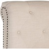 image:imageSAFAVIEH Home Collection Hathaway Taupe amp Rustic Oak Bed QueenLight BeigeRustic Oak