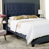 image:imageSAFAVIEH Home Collection Winslet Light Grey amp Espresso Bed FullNavy