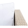 image:imageSAFAVIEH Outdoor Collection Presla NaturalWhite 6Piece Patio Living Set PAT7715D3BXBeige  White
