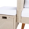 image:imageSAFAVIEH Outdoor Collection Presla NaturalWhite 6Piece Patio Living Set PAT7715D3BXBeige  White