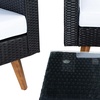 image:imageSAFAVIEH Outdoor Collection Presla NaturalWhite 6Piece Patio Living Set PAT7715D3BXBlack  White