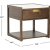 image:imageSafavieh Couture Adeline Dark Chocolate 1drawer Storage NightstandDark Chocolate