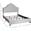image:imageSafavieh Home Beckham Contemporary Light Grey Velvet Bed FullLight Grey