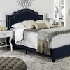 image:imageSafavieh Home Collection Theron Light Grey Queen Sized Bed GrayEspressoNavy