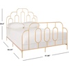 image:imageSafavieh Home Paloma Retro Black Bed FullGold