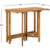 image:imageSafavieh PAT6754A Collection Wilton Teak and Navy Balcony Corner Lounge Outdoor SetTeak Brown  Beige