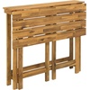 image:imageSafavieh PAT6754A Collection Wilton Teak and Navy Balcony Corner Lounge Outdoor SetTeak Brown  Beige