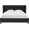 image:imageSAFAVIEH Couture Collection Emerson Dark Grey Grid Tufted King Size BedDark Grey