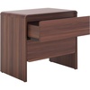 image:imageSAFAVIEH Home Collection  Arsenio 2Drawer Nightstand Table Light Cream Modern Bedside Storage NST3101CWalnut