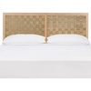 image:imageSAFAVIEH Home Collection Halvor Rattan Queen Size Headboard Black Frame amp Natural BrownLight Natural