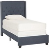 image:imageSAFAVIEH Home Collection Winslet Light Grey amp Espresso Bed FullNavy