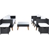 image:imageSAFAVIEH Outdoor Collection Presla NaturalWhite 6Piece Patio Living Set PAT7715D3BXBlack  White