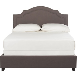 image:imageSafavieh Home Collection Theron Light Grey Queen Sized Bed GrayEspressoDark Taupe