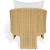 image:imageSAFAVIEH Couture  Outdoor Donya Wicler Accent Chair  Natural amp Beige  Weather Resistant Fully Assembled  Ideal for Patio Deck Backyard 17 Seat Height CPT4020ANaturalBeige