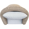 image:imageSAFAVIEH Couture  Outdoor Jilina Swivel Accent Chair  Natural amp Beige Aluminum  Weather Resistant Fully Assembled  Ideal for Patio Deck Backyard 17 Seat Height CPT4013ANaturalBeige