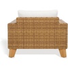 image:imageSAFAVIEH Couture Outdoor  Margarita Wicker Chaise Lounge Chair  Brown amp White  Performance Linen amp Aluminum Frame  Ideal for Patio Deck Porch Backyard 394W x 335D x 272H CPT2101ANaturalWhite