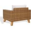 image:imageSAFAVIEH Couture Outdoor  Margarita Wicker Chaise Lounge Chair  Brown amp White  Performance Linen amp Aluminum Frame  Ideal for Patio Deck Porch Backyard 394W x 335D x 272H CPT2101ANaturalWhite
