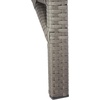 image:imageSAFAVIEH Outdoor  Cam Chaise Lounge Chair  Brown amp White  Faux Wicker Rattan amp Steel Frame with Cushion  Modern Adjustable Design  Ideal for Patio Deck Poolside Backyard PAT7501DGrey  Grey