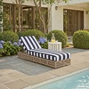 image:imageSAFAVIEH Outdoor  Gillian Chaise Lounge Chair  Black amp White  Steel and Woven Rope  Adjustable 5Position Backrest  Ideal for Patio Deck Poolside Backyard PAT7527BHeather TanNavy Striped