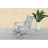 image:imageSAFAVIEH Outdoor  Sonora Rocking Chair  White Washed  Solid Wood  Transitional British Slatted Design  Ideal for Patio Deck Porch Backyard 177 Seat Height PAT7016CGrey