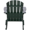 image:imageSAFAVIEH Outdoor  Stowe Adirondack Rocking Chair  White Solid Wood  Weather Resistant  Ideal for Patio Deck Porch Backyard 183 Seat Height PAT6001EGreen