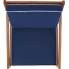 image:imageSAFAVIEH Outdoor Collection Vernon NaturalNavy Cushion with White Piping Rocking ChairNaturalNavy