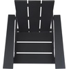 image:imageSAFAVIEH Outdoor Patio Furniture Collection  All Weather Black Adirondack Chair WeatherResistant Patio Seating Fully Assembled PAT4500ABlack
