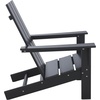 image:imageSAFAVIEH Outdoor Patio Furniture Collection  All Weather Black Adirondack Chair WeatherResistant Patio Seating Fully Assembled PAT4500ABlack