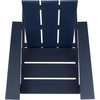 image:imageSAFAVIEH Outdoor Patio Furniture Collection  All Weather Black Adirondack Chair WeatherResistant Patio Seating Fully Assembled PAT4500AFederal Blue