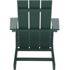 image:imageSAFAVIEH Outdoor Patio Furniture Collection  All Weather Black Adirondack Chair WeatherResistant Patio Seating Fully Assembled PAT4500AGreen