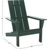 image:imageSAFAVIEH Outdoor Patio Furniture Collection  All Weather Black Adirondack Chair WeatherResistant Patio Seating Fully Assembled PAT4500AGreen