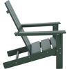 image:imageSAFAVIEH Outdoor Patio Furniture Collection  All Weather Black Adirondack Chair WeatherResistant Patio Seating Fully Assembled PAT4500AGreen