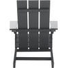 image:imageSAFAVIEH Outdoor Patio Furniture Collection  All Weather Black Adirondack Chair WeatherResistant Patio Seating Fully Assembled PAT4500AGrey